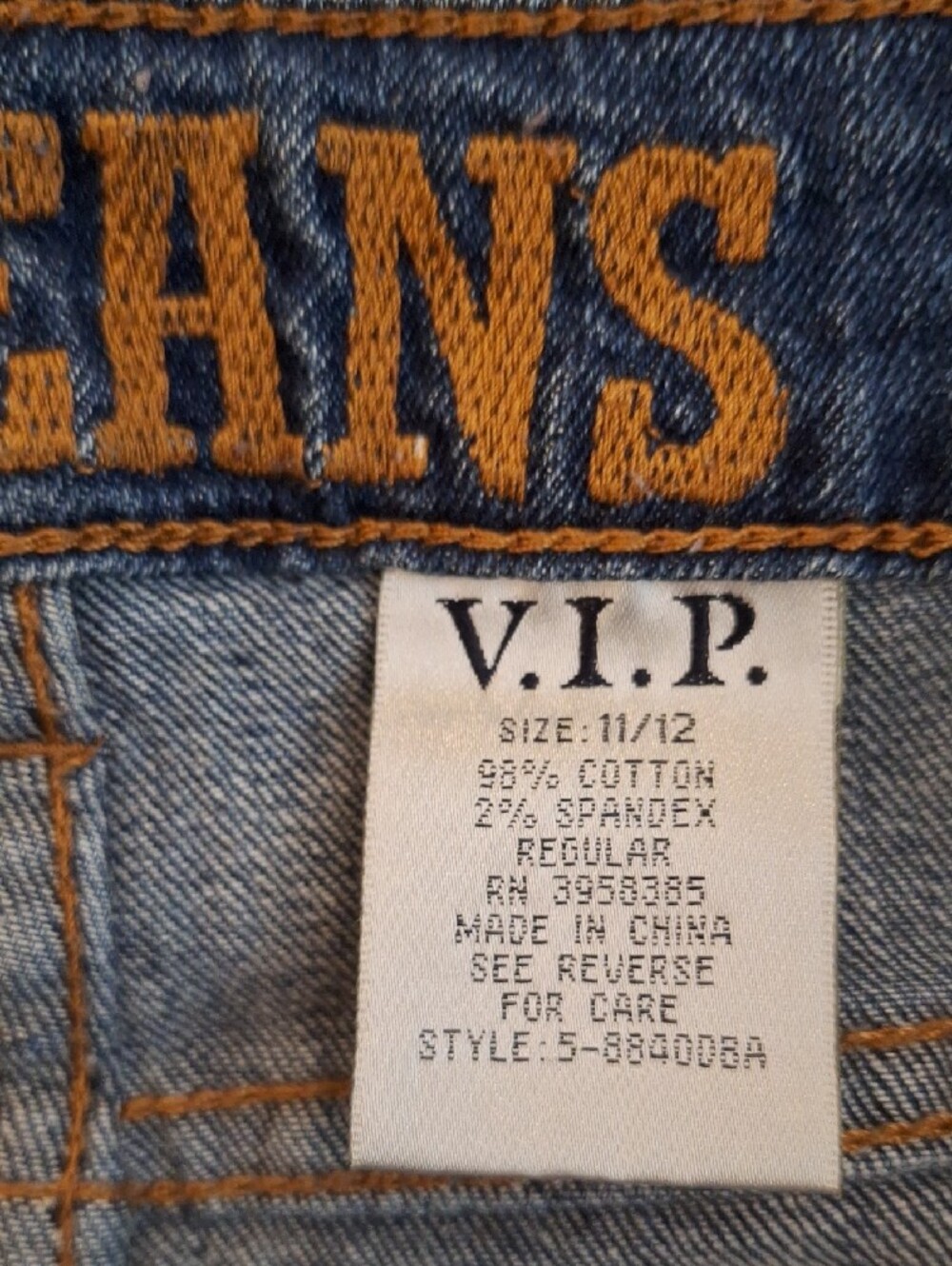 🔥🔥CLEARANCE🔥🔥 VIP Distressed Blue Cropped Skinny Jeans. Size 11/12 - Picture 7 of 7